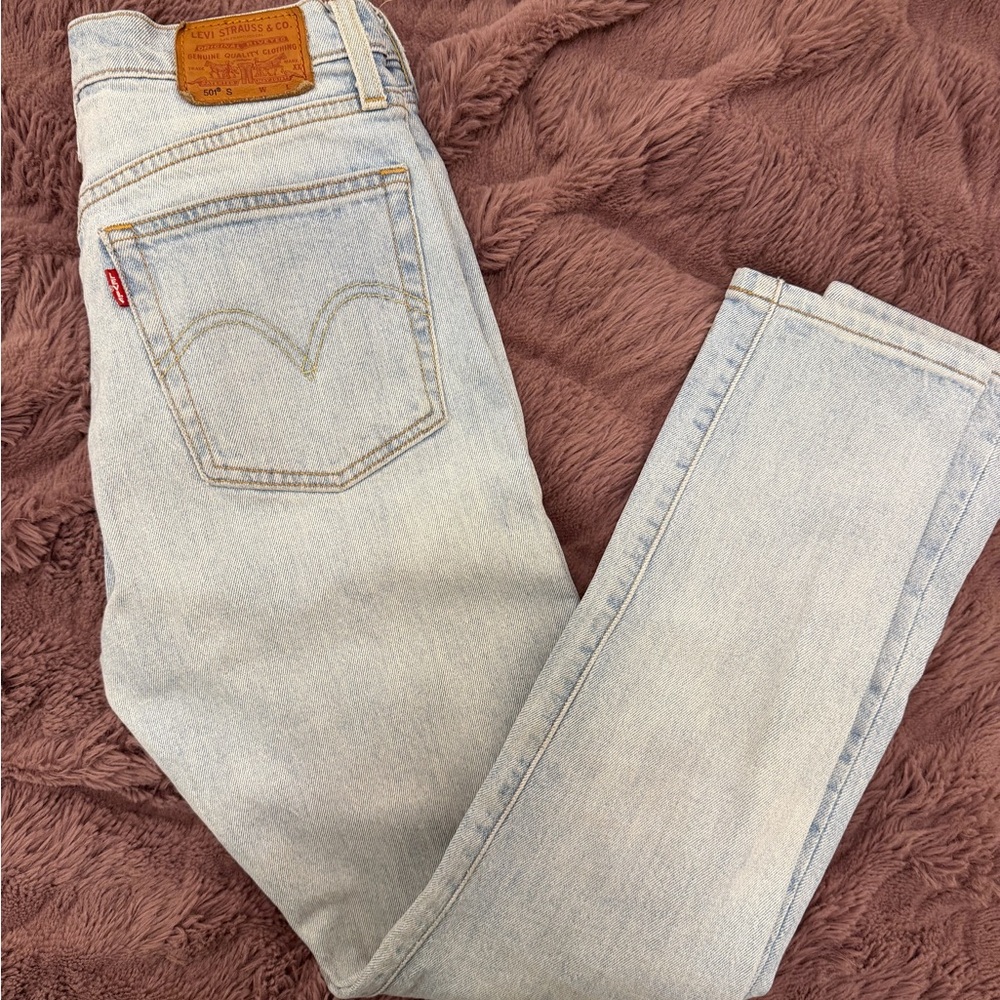 Levi's Women's 501 Skinny Jeans Light Blue